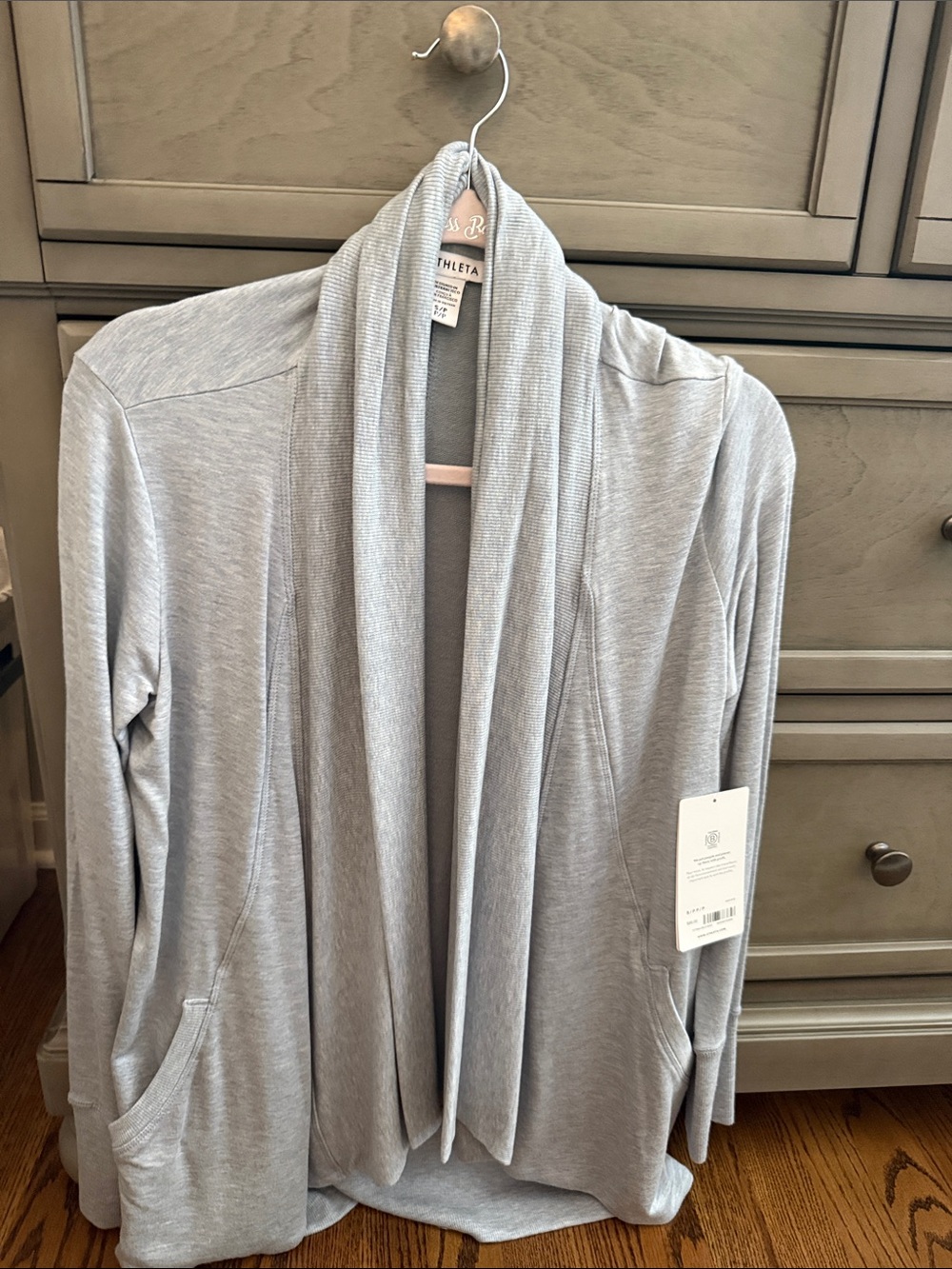 Athleta Light Gray/Blue Pranayama Wrap
